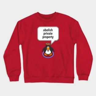 Abolish Private Property - Club Penguin Crewneck Sweatshirt